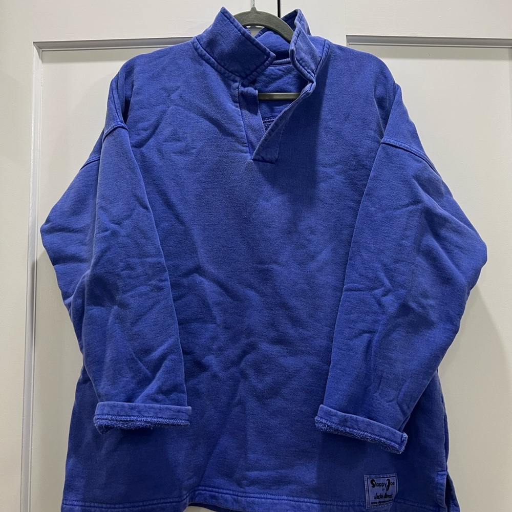 Sloppy Joe collar 02 sweatshirt - hyacinth wash